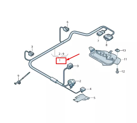 NEW AUDI A8 4N GEARBOX WIRING HARNESS 4N0971769AH