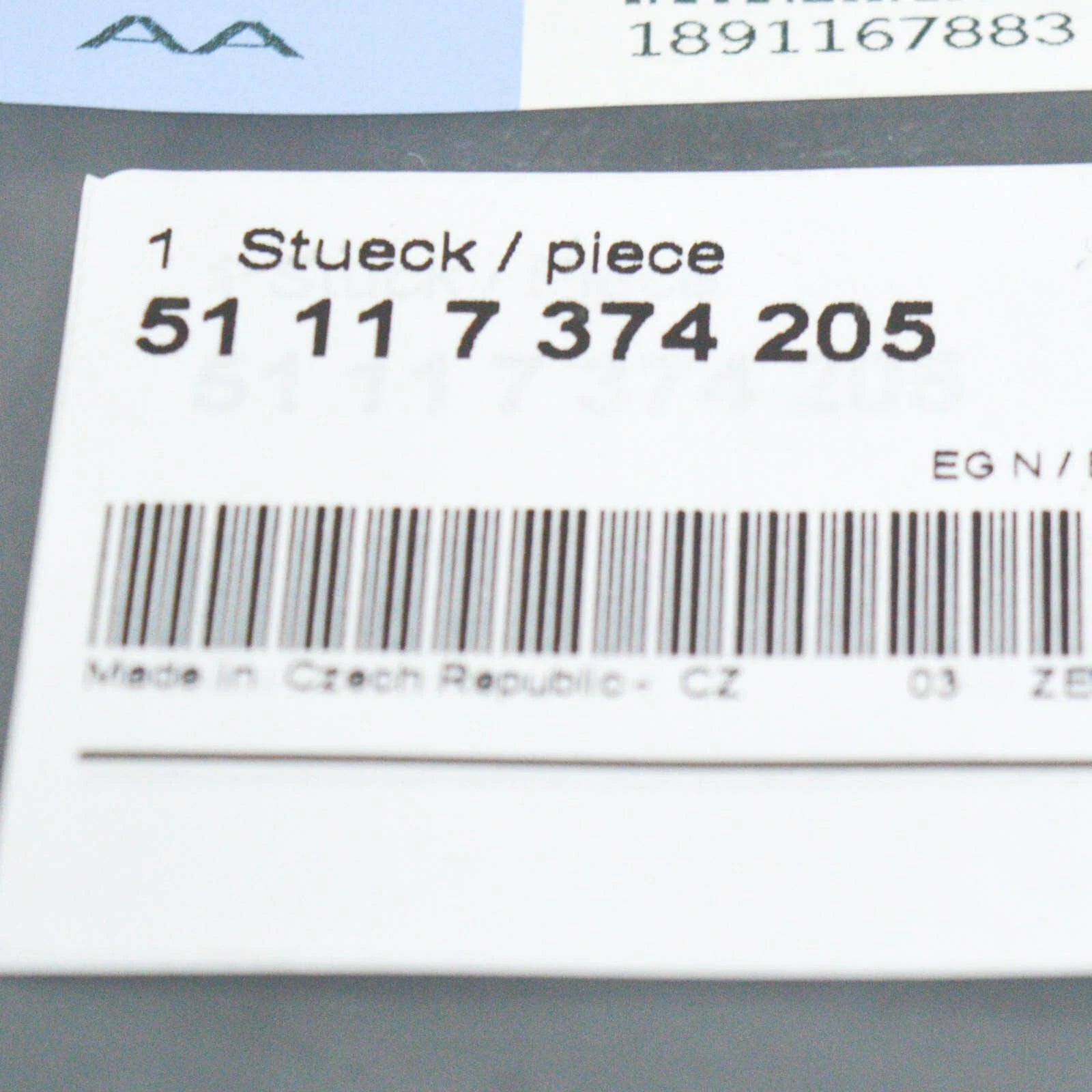 NEW BMW X1 F48 FRONT BUMPER CENTER GRILLE LEFT PART TRIM 51117374205 ORIGINAL