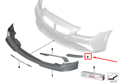 new bmw 6 f06 front left mounting element facing 51117990091 7990091 original