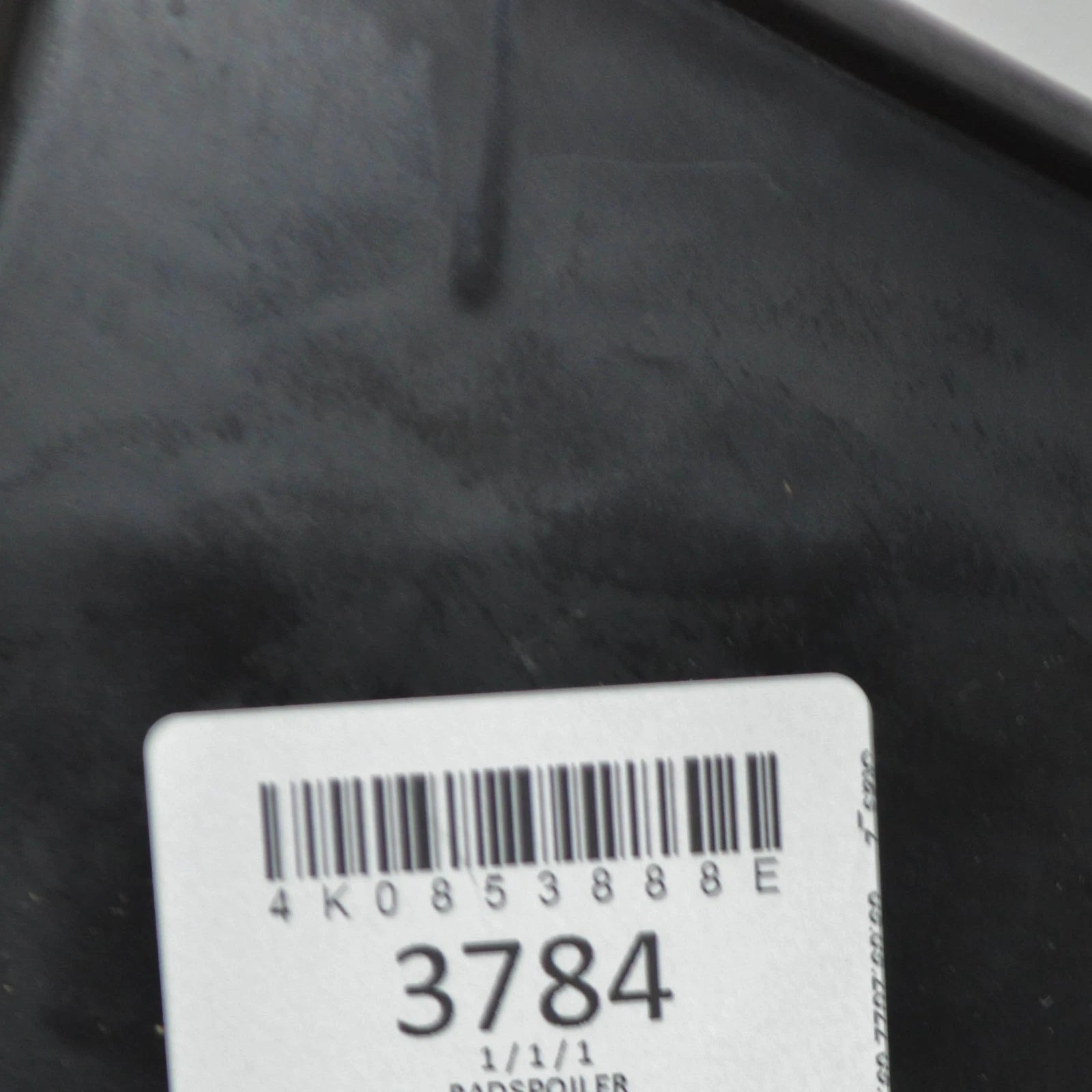 NEW AUDI A6 C8 AVANT FRONT RIGHT WHEEL SPOILER 4K0853888E