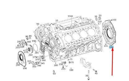 NEW MERCEDES-BENZ A W177 CRANKCASE COVER A1770103708