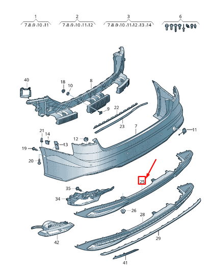new audi a5 f5 rear bumper spoiler 8w6807521ag9b9 8w6807521ag 9b9 original