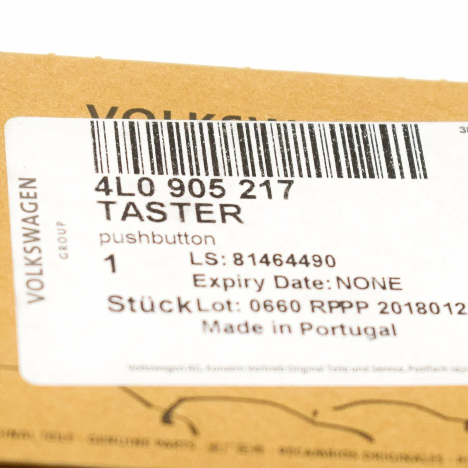 NEW AUDI Q7 4L IGNITION BUTTON 4L0905217B 2013 3709337