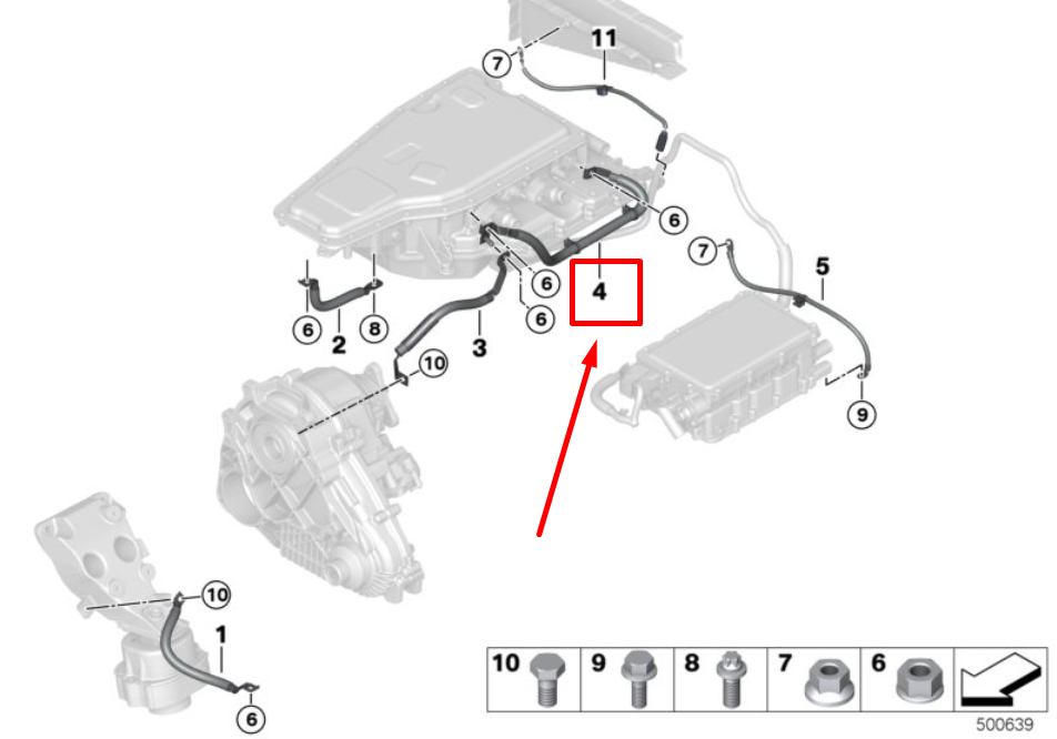 new bmw x5 f15 earth cable 8614224 12428614224 original