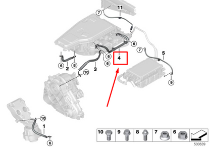 new bmw x5 f15 earth cable 8614224 12428614224 original