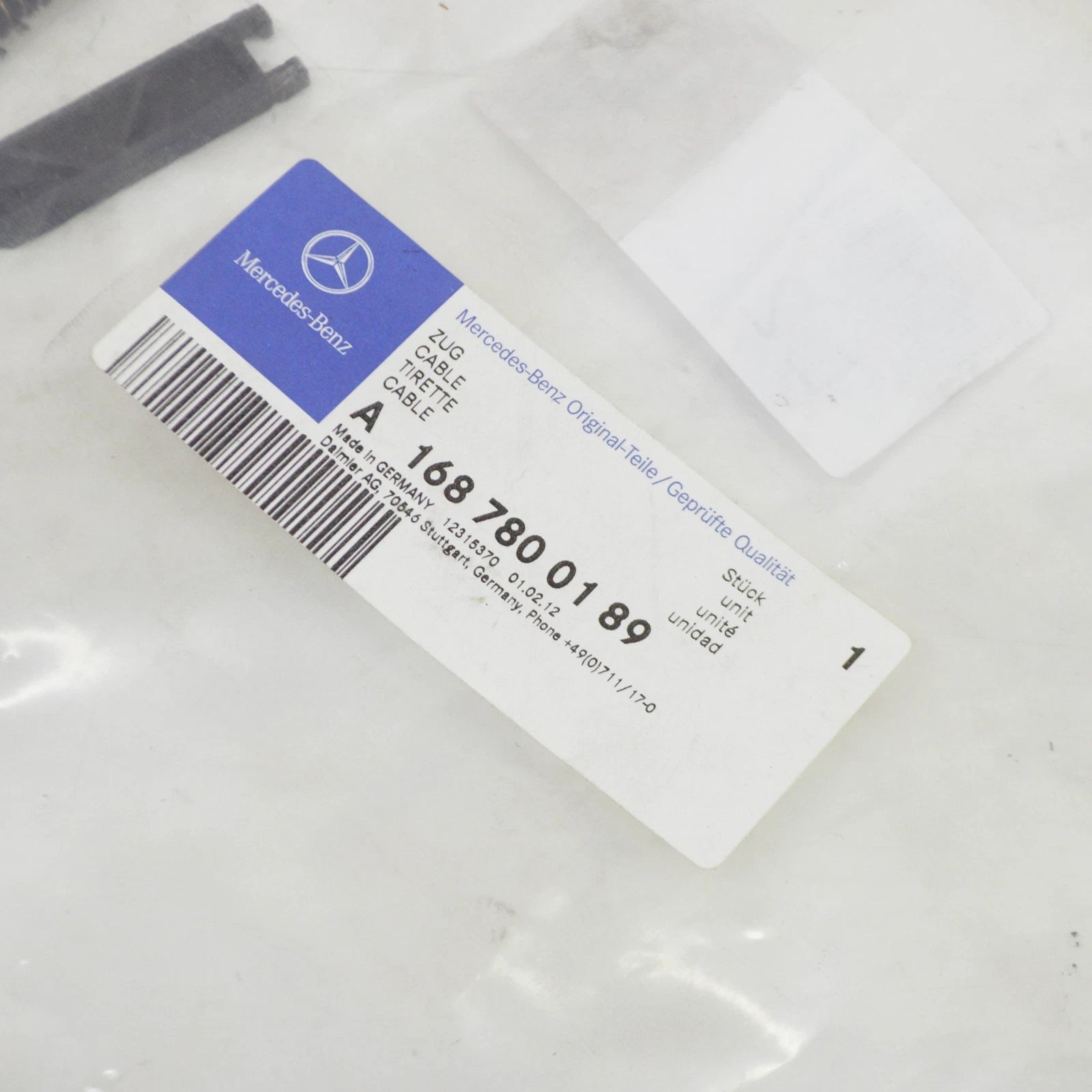 NEW MERCEDES-BENZ A W168 SLIDING ROOF LEFT CABLE A1687800189 ORIGINAL