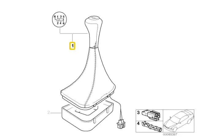NEW BMW 5 SERIES E39 M5 ILLUMINATED SHIFT KNOB 6 SPEED 25112282402