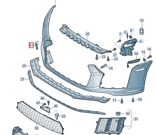 NEW AUDI R8 4S FRONT BUMPER TOW HOOK EYE COVER 4S0807241AGRU