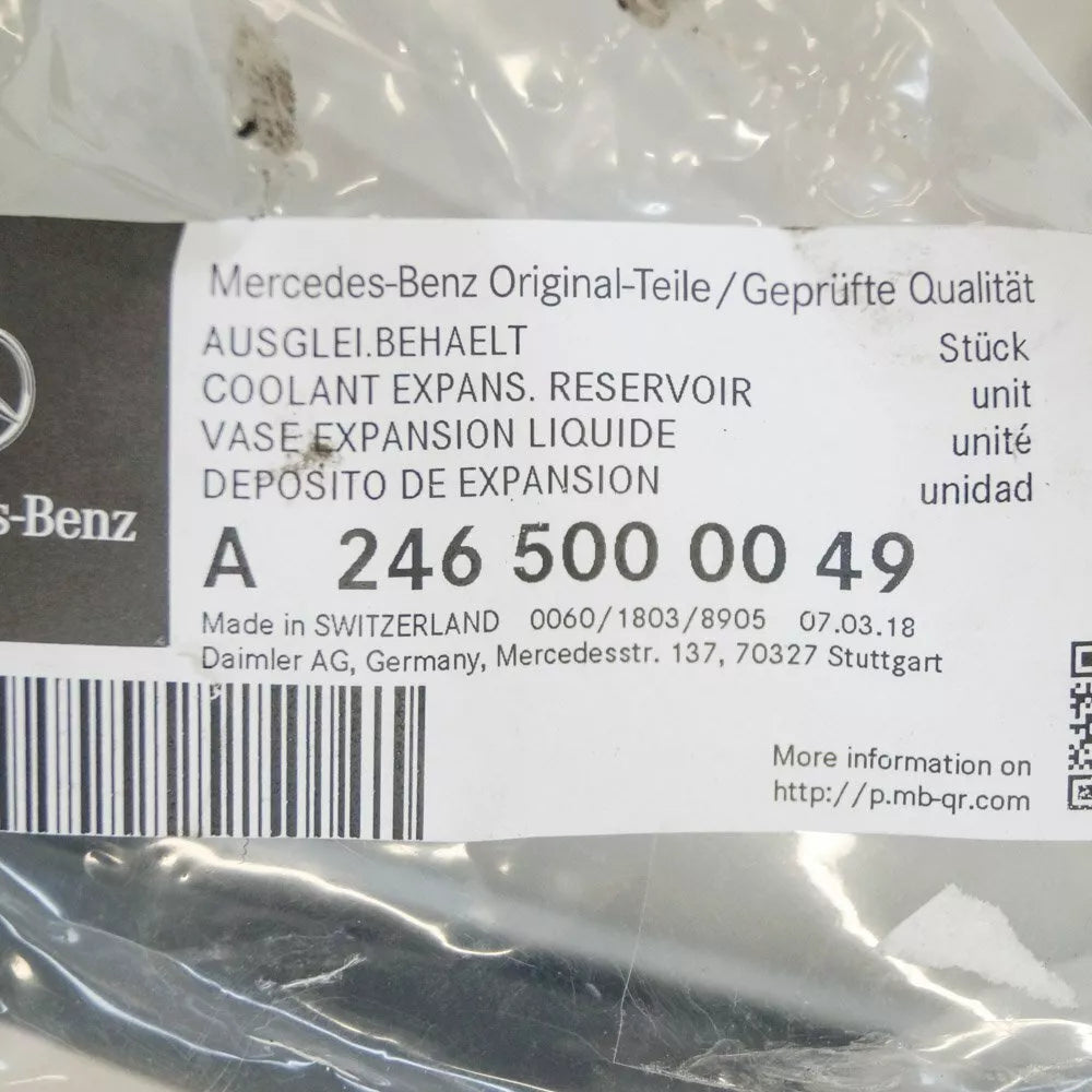 NEW MERCEDES-BENZ CLA C117 2.0I 155KW EXPANSION TANK A2465000049 ORIGINAL