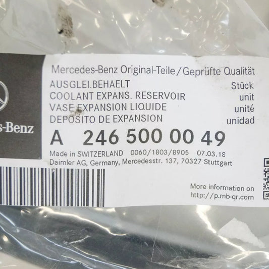 NEW MERCEDES-BENZ CLA C117 2.0I 155KW EXPANSION TANK A2465000049 ORIGINAL
