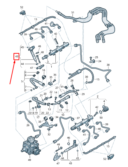 new audi a5 sportback f5 fuel injector 059130277fc original