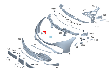 NEW MERCEDES-BENZ EQS V297 FRONT BUMPER TOW EYE COVER A29788526009999 ORIGINAL