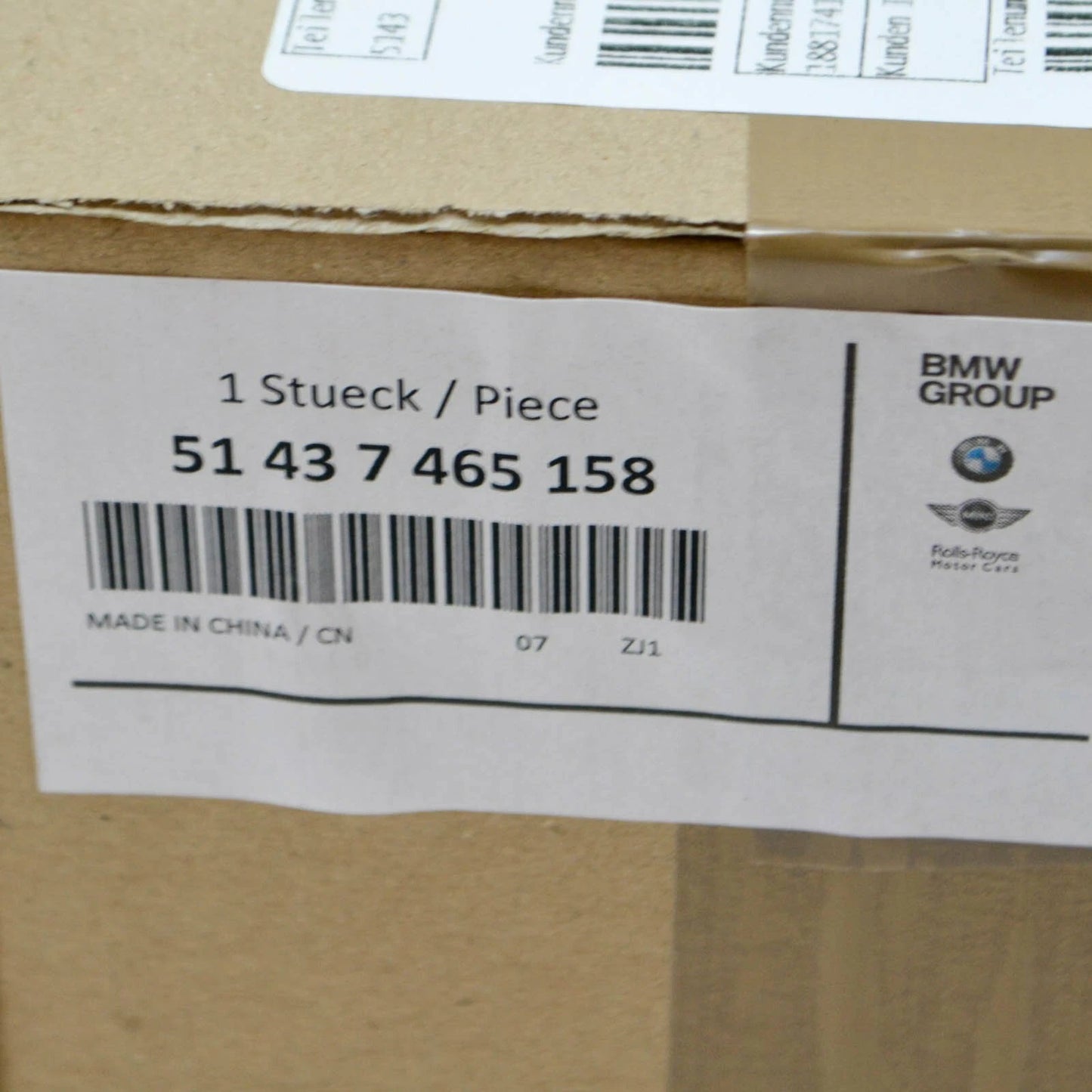 NEW BMW 3 G20 REAR RIGHT C-COLUMN COVER 51437465158 ORIGINAL