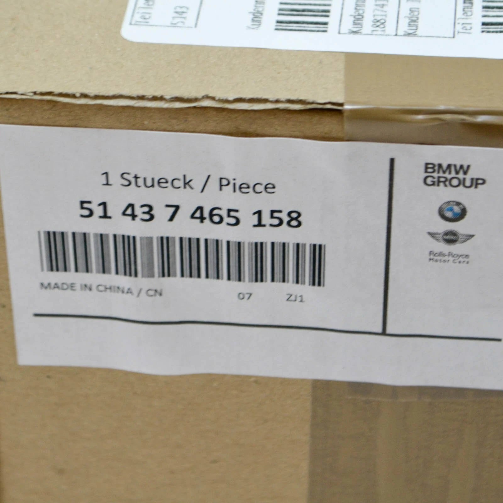 NEW BMW 3 G20 REAR RIGHT C-COLUMN COVER 51437465158 ORIGINAL