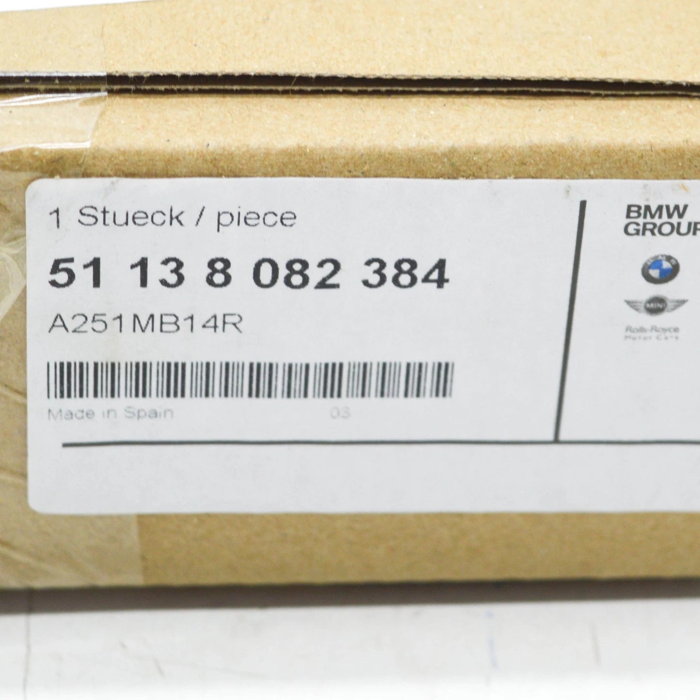 NEW BMW M5 F90 FRONT RIGHT AIR DUCT SIDEWALL TRIM 51138082384 ORIGINAL