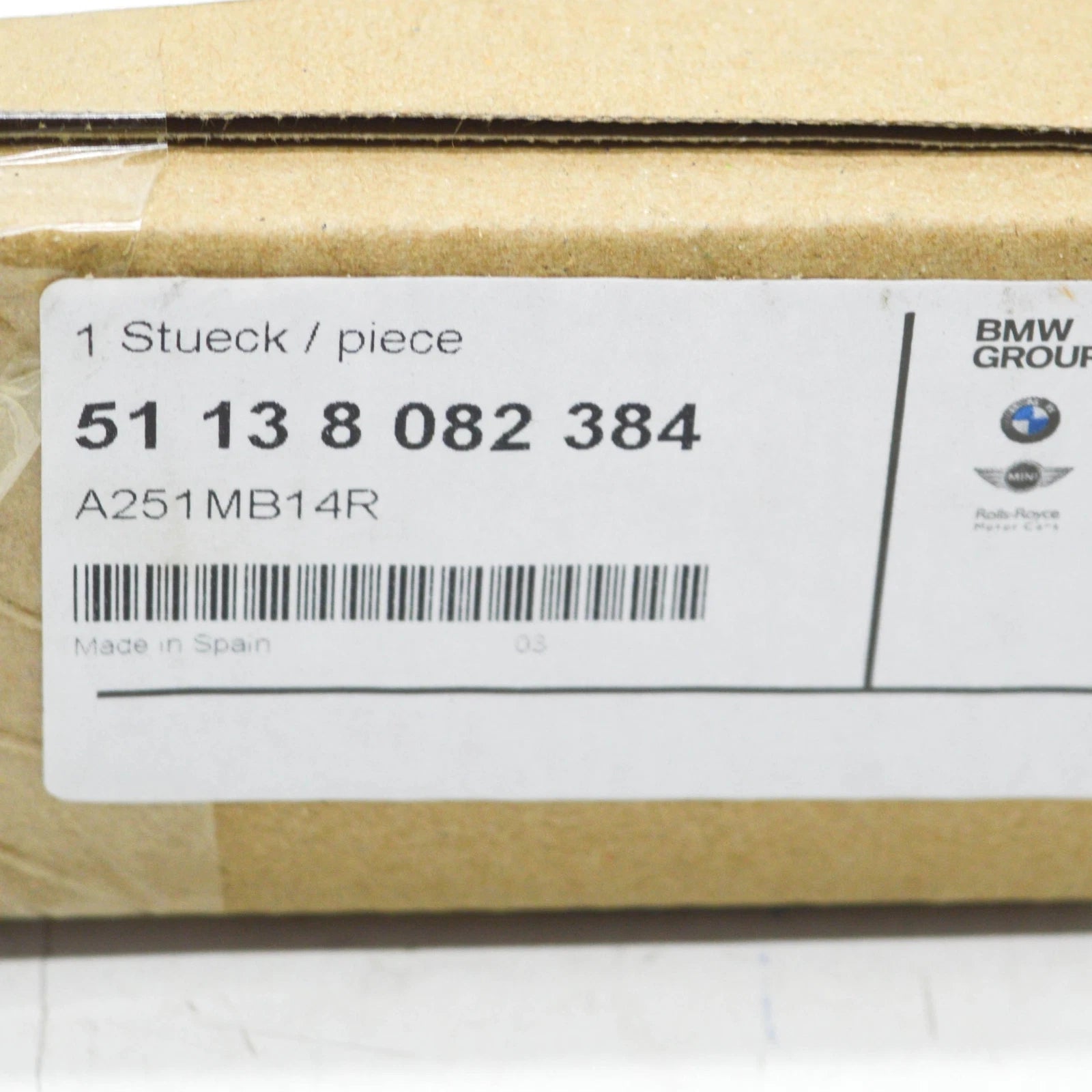 NEW BMW M5 F90 FRONT RIGHT AIR DUCT SIDEWALL TRIM 51138082384 ORIGINAL