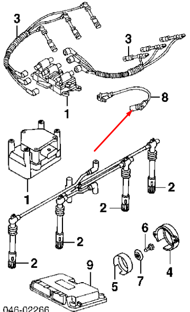 new volkswagen beetle 9c1 camshaft position sensor 06a906433c 1.9tdi original