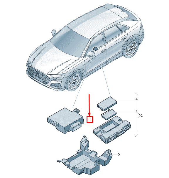 NEW AUDI Q8 4MN GATEWAY CONTROL UNIT 4N4907468BA ORIGINAL