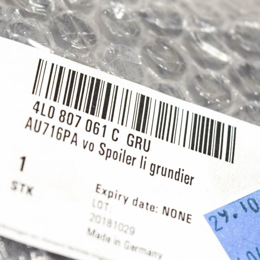 NEW AUDI Q7 4L FRONT BUMPER LEFT PRIMED GRILLE SPOILER 4L0807061CGRU ORIGINAL