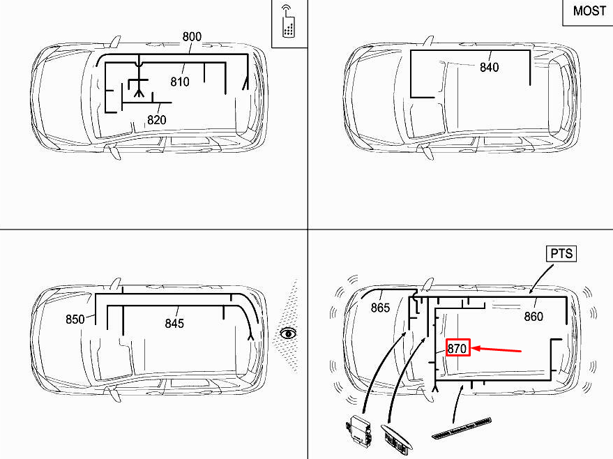 new mercedes-benz b w246 interior lighting wiring harness a2465408711 original