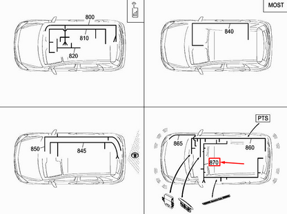 new mercedes-benz b w246 interior lighting wiring harness a2465408711 original