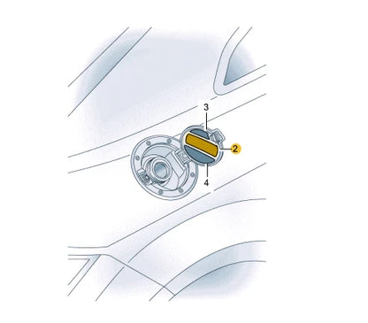 NEW AUDI TT ROADSTER FV 8S FUEL FILLER NECK STICKER 8V5010508G