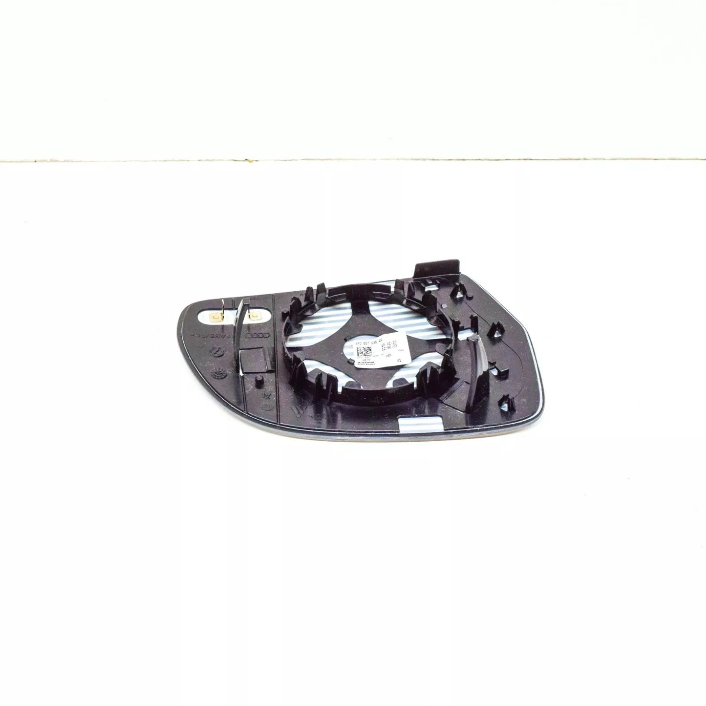 NEW AUDI A3 8P FRONT LEFT DOOR MIRROR GLASS WITH PLATE 4F0857535AF