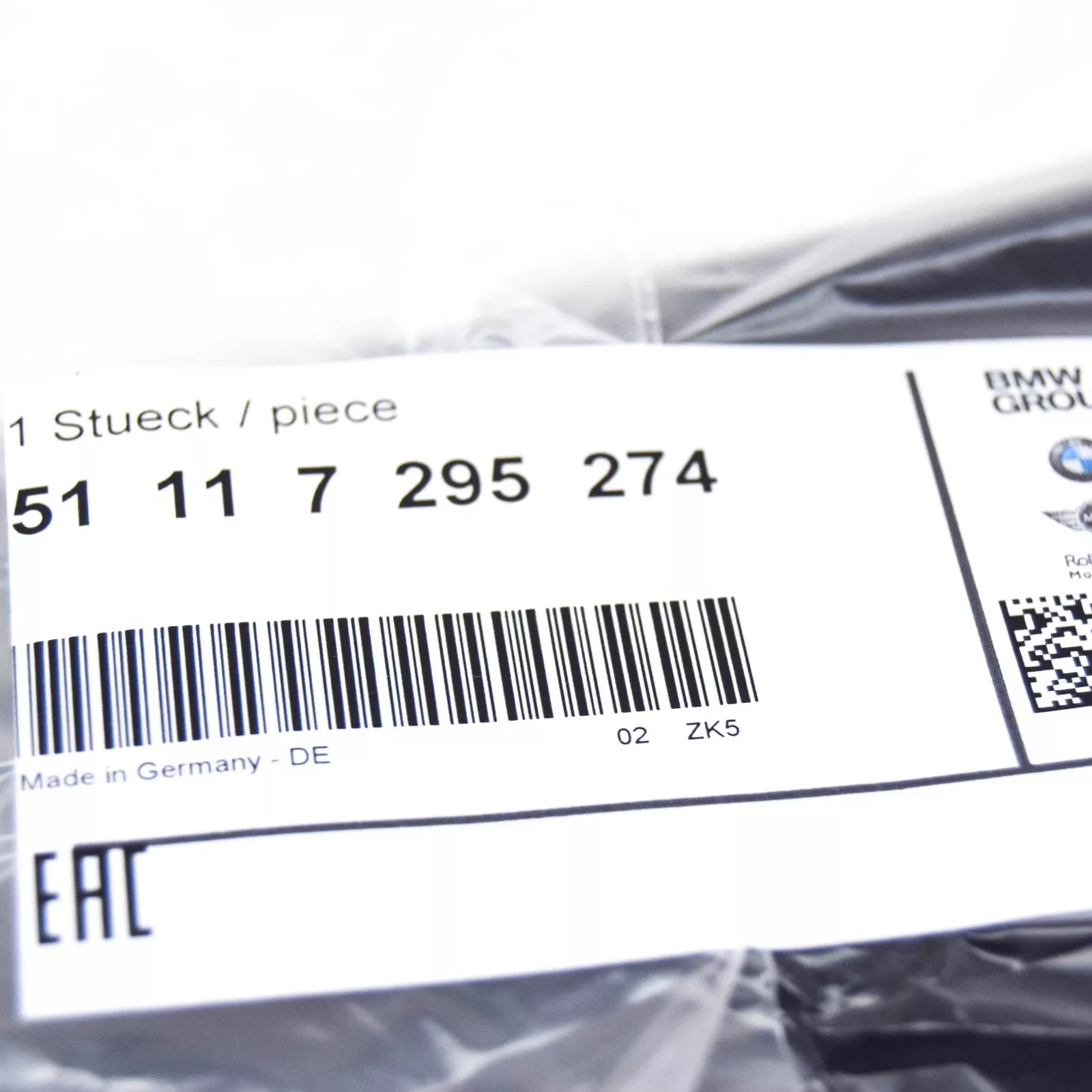 NEW BMW 7 F01 FRONT BUMPER LICENSE NUMBER PLATE 51117295274 7295274 2015