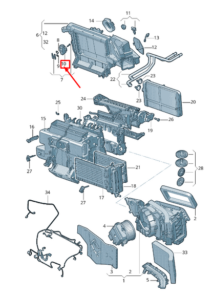 new vw touareg cr air conditioning expansion valve 4m0820679a original