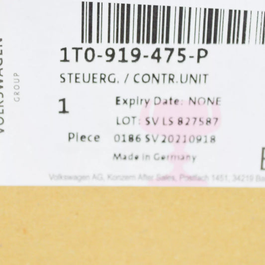 NEW VOLKSWAGEN GOLF MK6 PARK STEERING ASSIST CONTROL UNIT 1T0919475P ORIGINAL