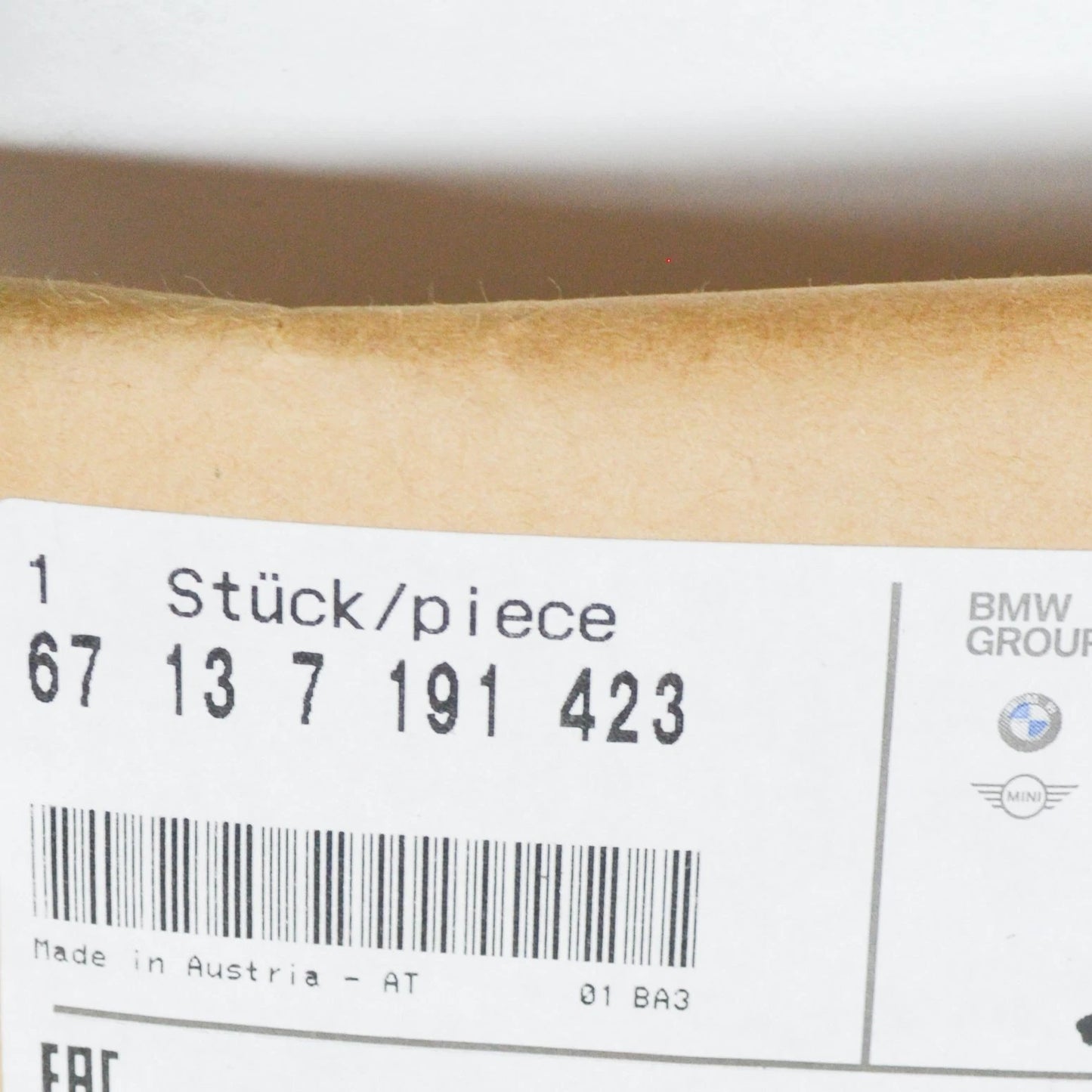 NEW BMW Z4 E85 FRONT RIGHT OUTSIDE MIRROR DRIVE 67137191423 7191423 ORIGINAL