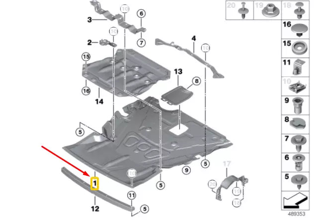 NEW BMW 3 F30 UNDERHOOD SHIELD 7241814 51757241814 ORIGINAL