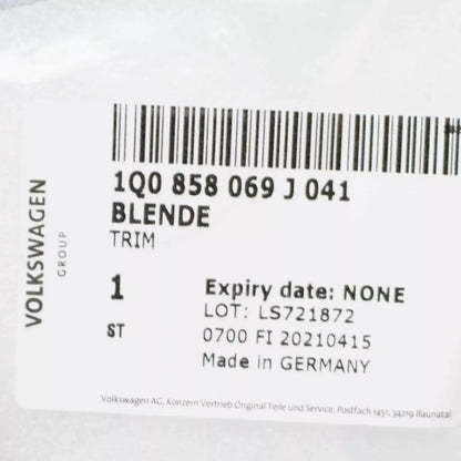 NEW VOLKSWAGEN EOS 1F7 CLIMATE HEATER CONTROL RADIO TRIM 1Q0858069J041