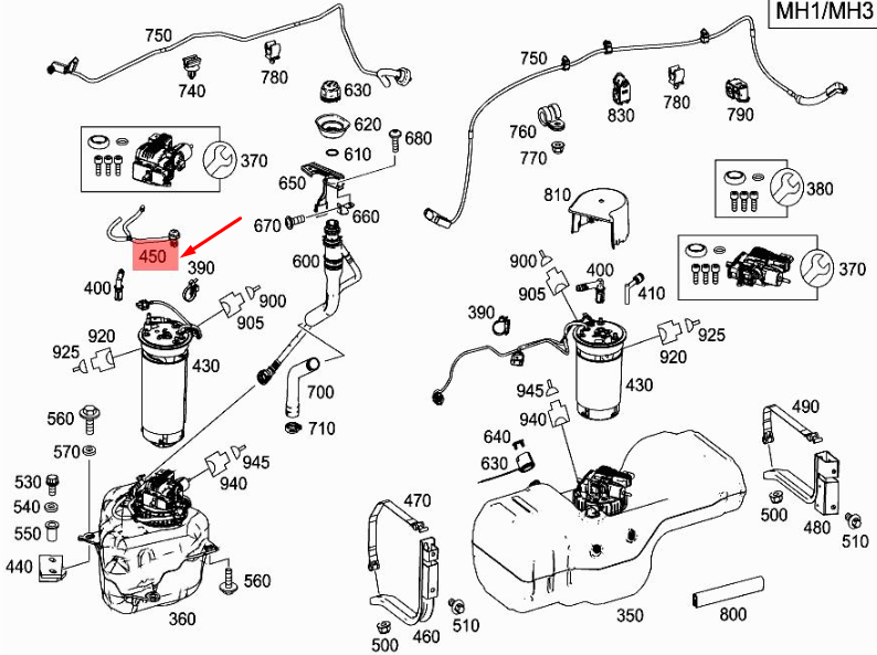 NEW MERCEDES-BENZ SPRINTER 906 ENGINE VENT LINE A9064700197 ORIGINAL
