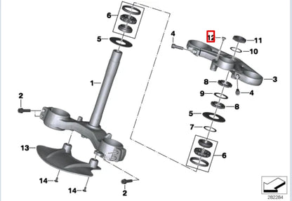 NEW BMW K46 S1000 RR PLAQUE 31427700545 ORIGINAL