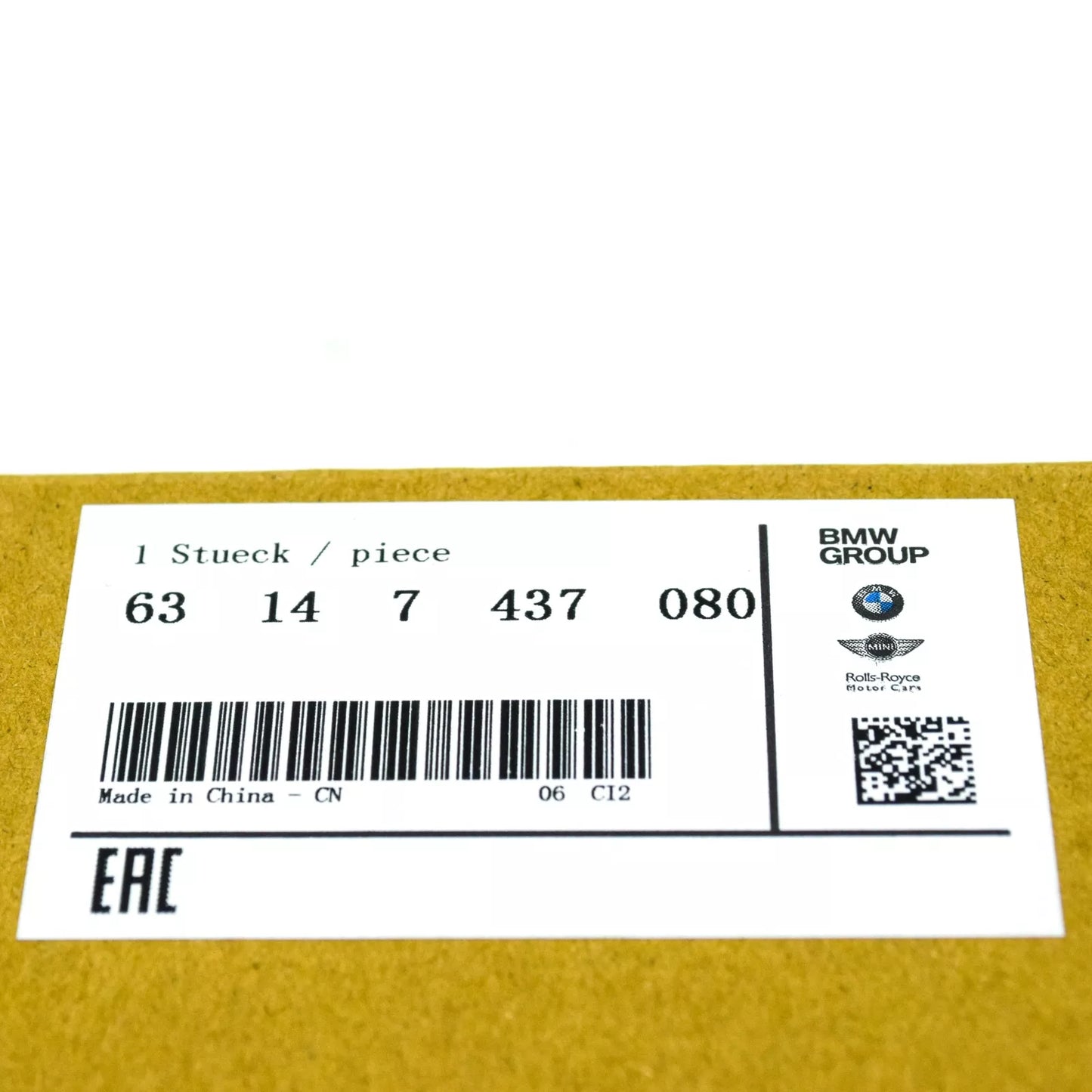 NEW BMW X5 G05 FRONT BUMPER RELECTOR 63147437080 ORIGINAL