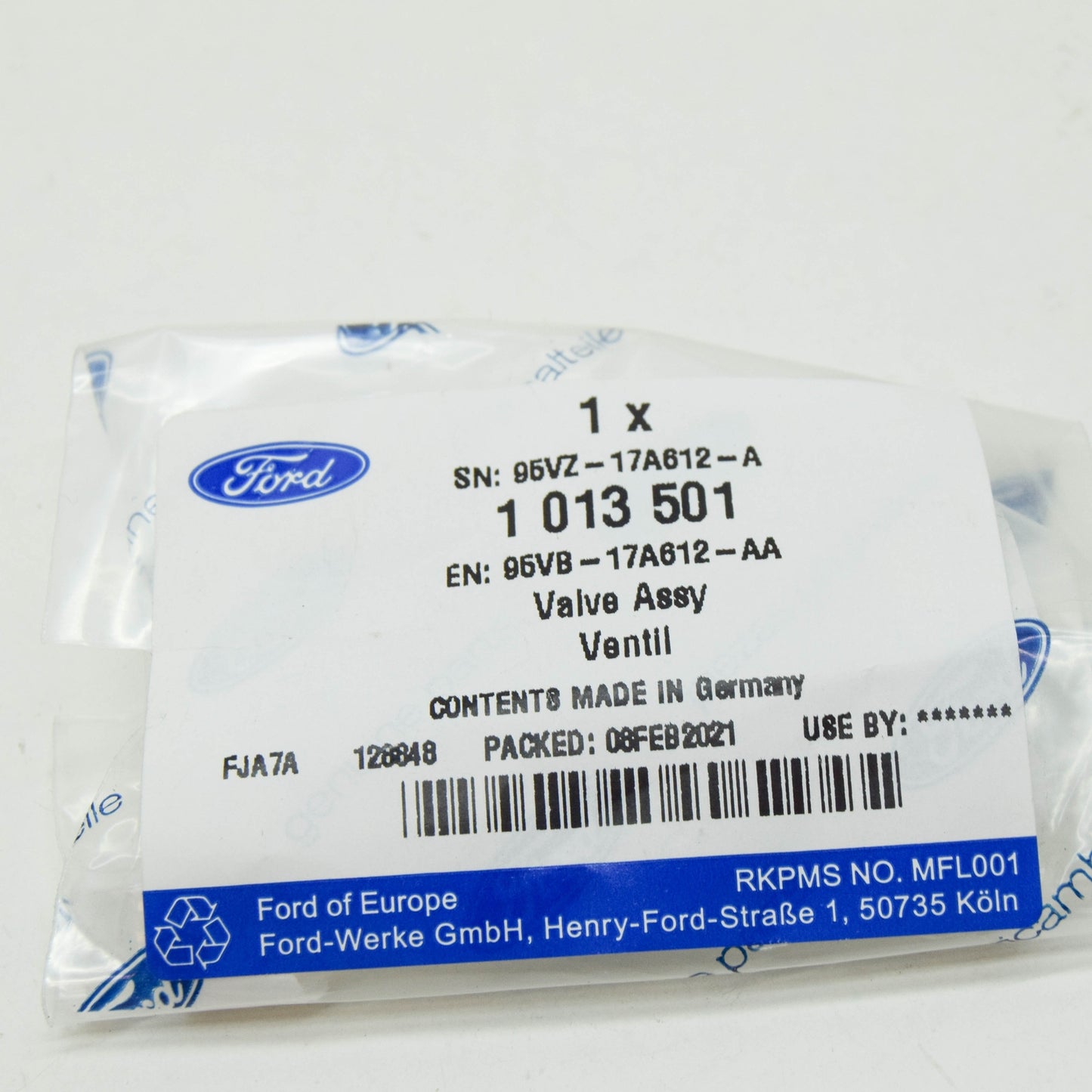 new ford fiesta mk7 windscreen washer connector 95vb-17a612-aa 1013501 original