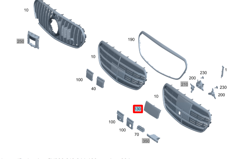 NEW MERCEDES-BENZ S W223 CRUISE CONTROL SENSOR RADAR PLATE A2238880000 ORIGINAL