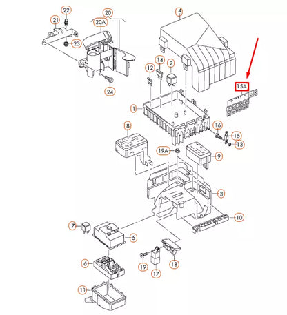 NEW AUDI Q3 8U MULTI-FUSE PLATE 200A 1K0937629A