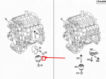 NEW MERCEDES-BENZ E W211 FRONT LEFT ENGINE MOUNT A2112400317