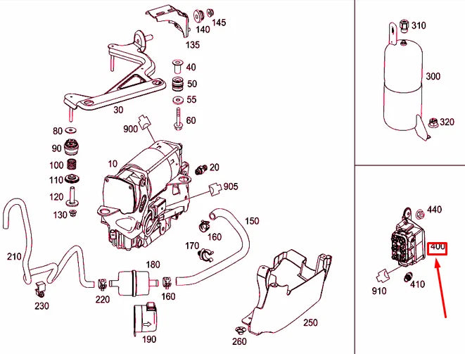 NEW MERCEDES-BENZ E W212 SUSPENSION VALVE BLOCK A2123200658 ORIGINAL