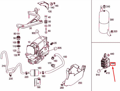 NEW MERCEDES-BENZ E W212 SUSPENSION VALVE BLOCK A2123200658 ORIGINAL