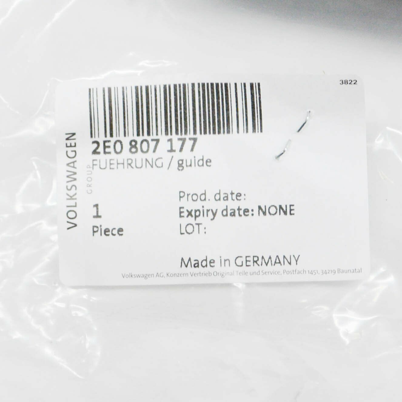 NEW VOLKSWAGEN CRAFTER MK1 2F FRONT BUMPER LEFT GUIDE 2E0807177 ORIGINAL