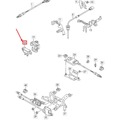 NEW AUDI Q5 FY DPF PRESSURE DIFFERENCE SENDER 059906051L ORIGINAL