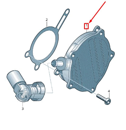 NEW AUDI Q7 4M VACUUM PUMP 06E145100AA ORIGINAL
