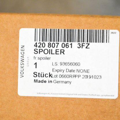 NEW AUDI R8 FRONT BUMPER SPOILER 4208070613FZ ORIGINAL