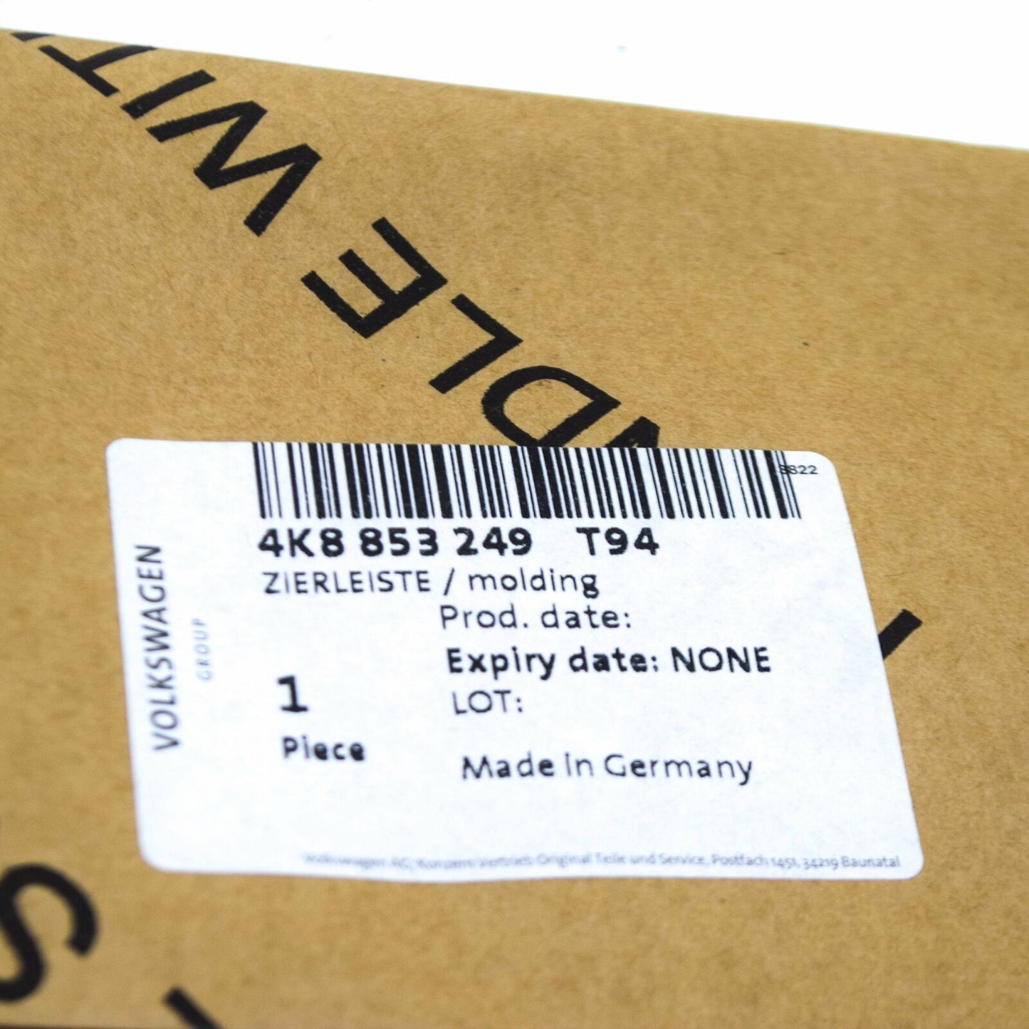 NEW AUDI A7 S7 4K8 FRONT RADIATOR GRILLE LOWER LEFT TRIM 4K8853249T94 ORIGINAL