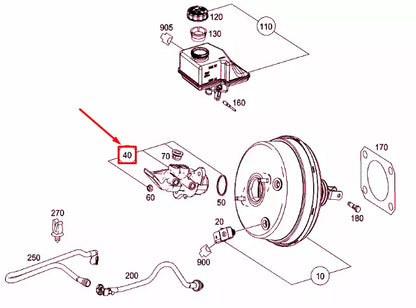 NEW MERCEDES-BENZ GLE W166 MASTER BRAKE CYLINDER A1664300201 ORIGINAL