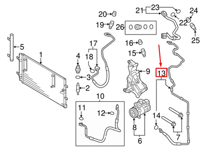 NEW AUDI A4 AVANT B8 A/C REFRIGERANT LIQUID HOSE 8T0816741A
