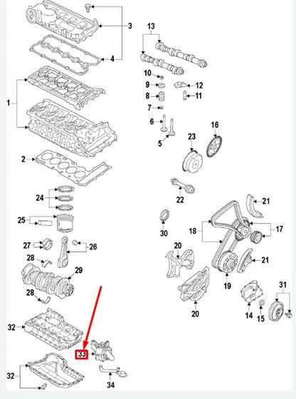 NEW VOLKSWAGEN BEETLE A5 ENGINE OIL PUMP 07K115105AC ORIGINAL